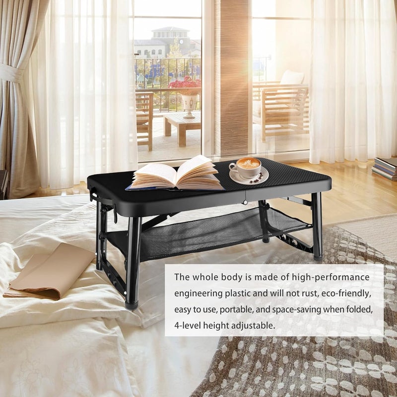 ZTMT Folding Table and Stool, Small, Black, 4 Foot Outdoor Portable Table, Adjustable Height, Camping, Picnic, RV Table, 55lbs Load-Bearing, Lightweight - Image 4